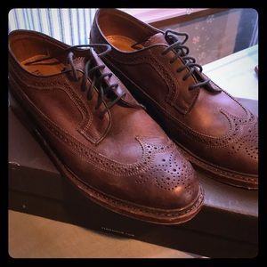 Brown leather brogues